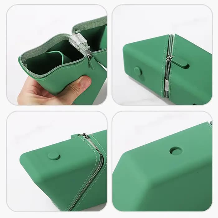 Trousse à crayons pliable en Silicone