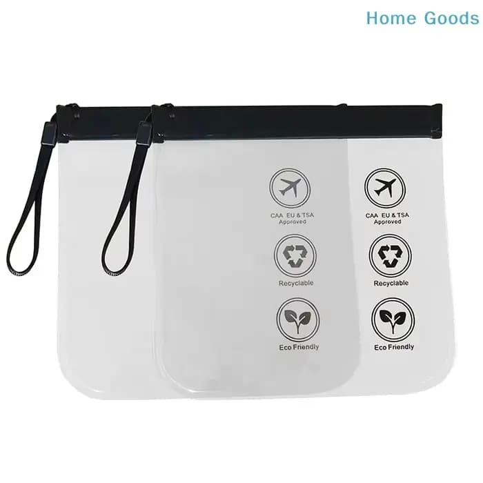 Sac de toilette transparent pour voyage