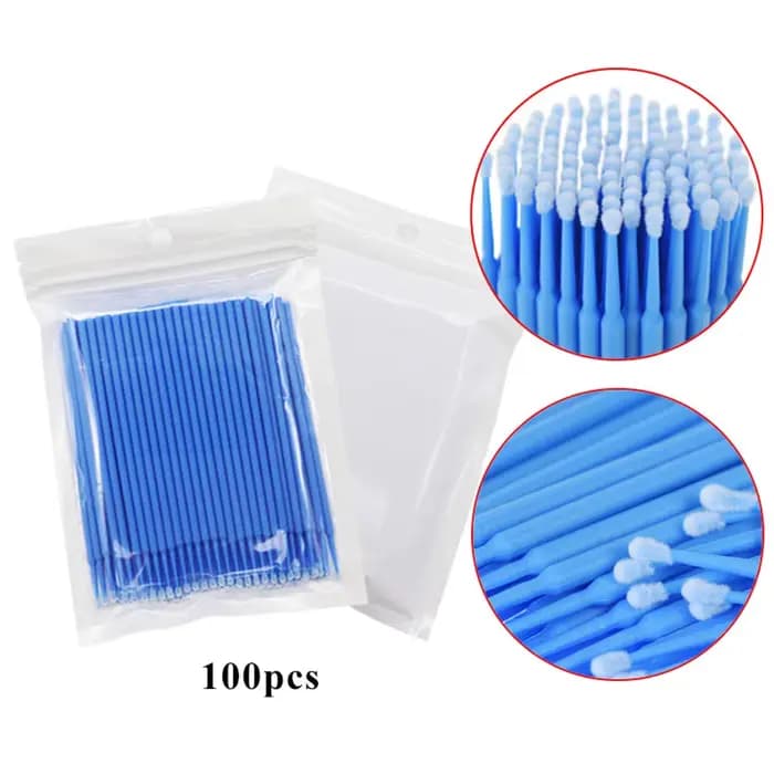 GLAMLASH – Micro brosse jetable pour Extension de cils, 100 pièces