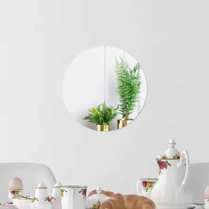 Autocollants muraux ronds et carrés en miroir