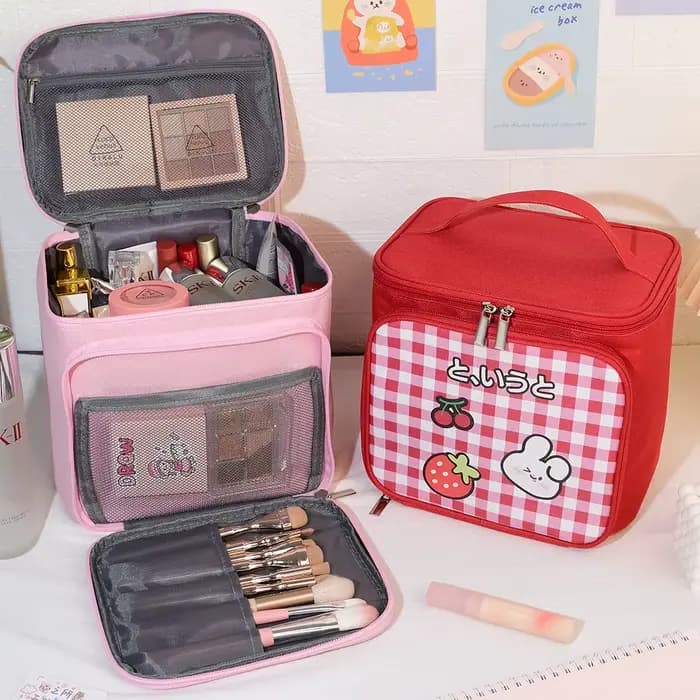 Sac de maquillage de dessin animé Kawaii