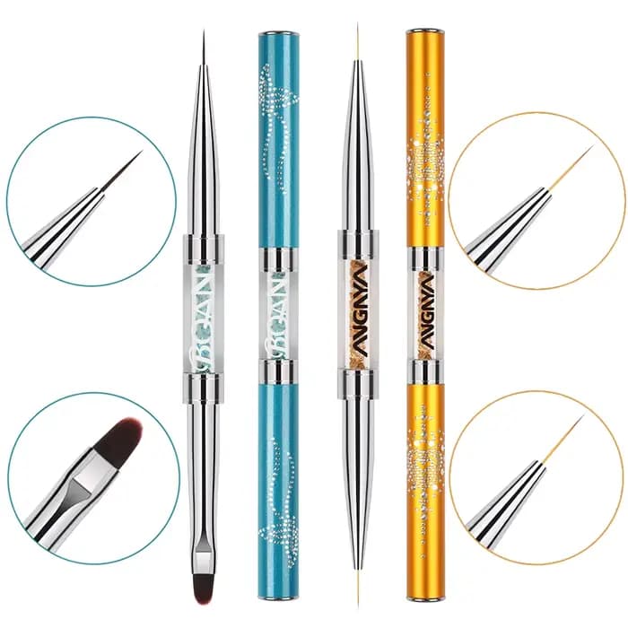 BQAN Double pinceau à ongles pour dessin