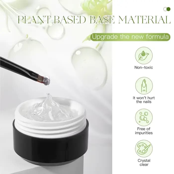 AS 15ml Semi solide miroir magique poudre modélisation Gel vernis 3D clair Nail Art multifonctionnel colle tremper estampage mélange Gel