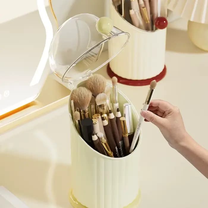 Boîte de rangement pour pinceaux de maquillage