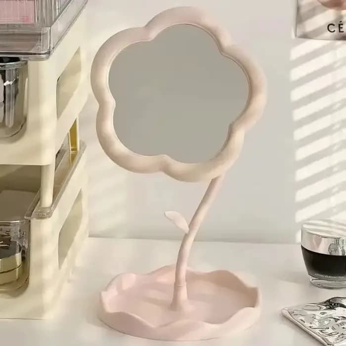 Miroir de bureau floral