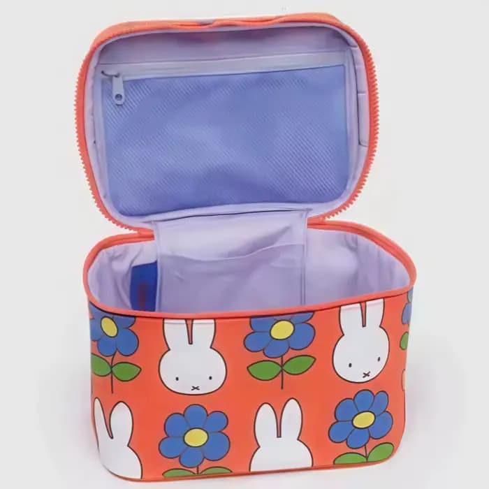 Kawaii Miffy imprimé grande capacité Portable sac de maquillage à main multifonctionnel voyage sac de rangement cadeau jouet pour fille