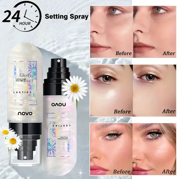 Spray fixateur de maquillage longue durée