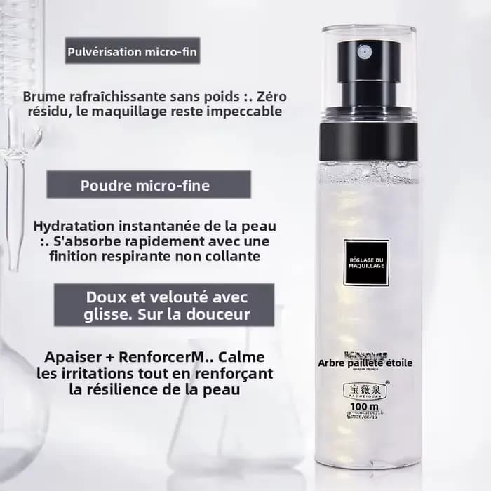 Spray fixateur de maquillage longue durée