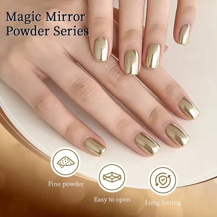 Poudre magique pour ongles en 3 couleurs