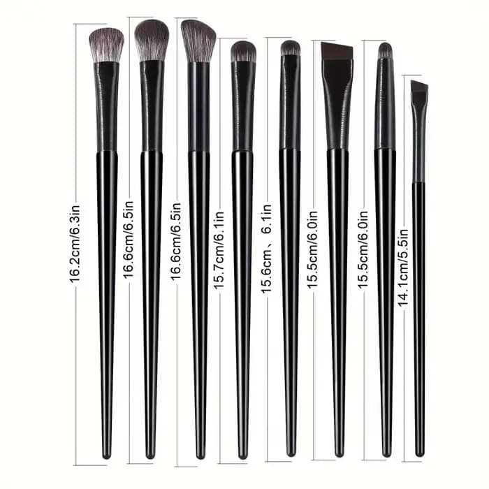 Ensemble de 8 pinceaux de maquillage pour ombre à paupières
