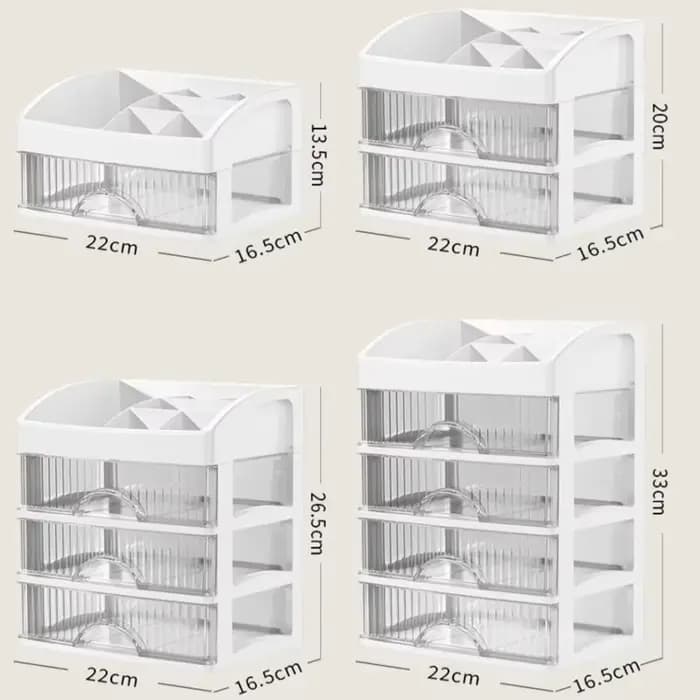 Boîte de rangement de maquillage à 5 couches