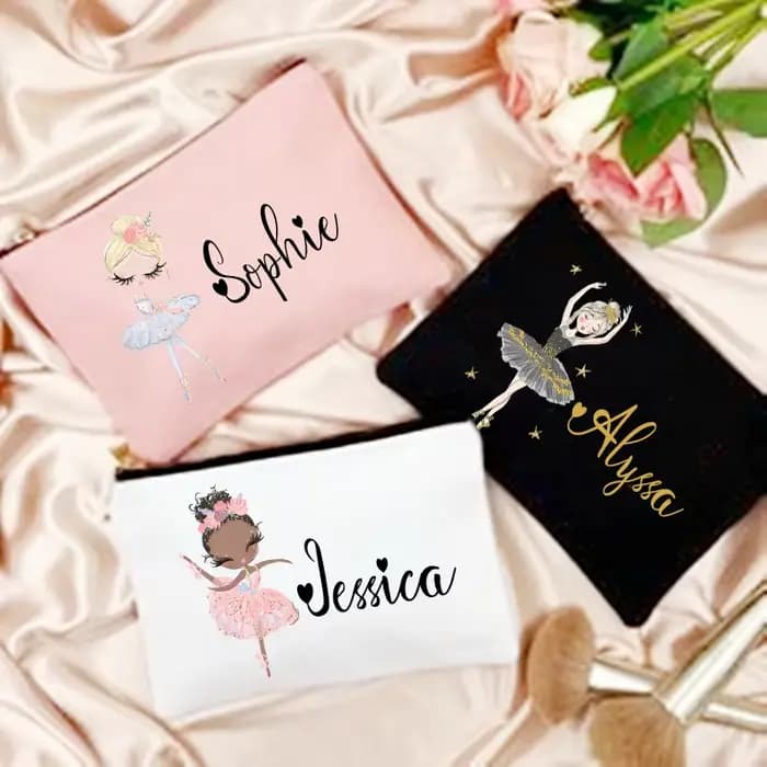 Trousse de Maquillage Personnalisée avec Nom pour Fille