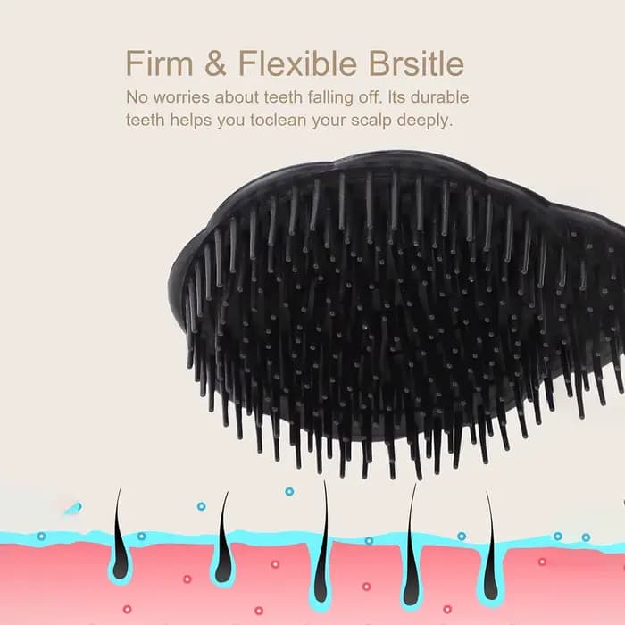Brosse de massage du cuir chevelu pour le lavage et le soin des cheveux