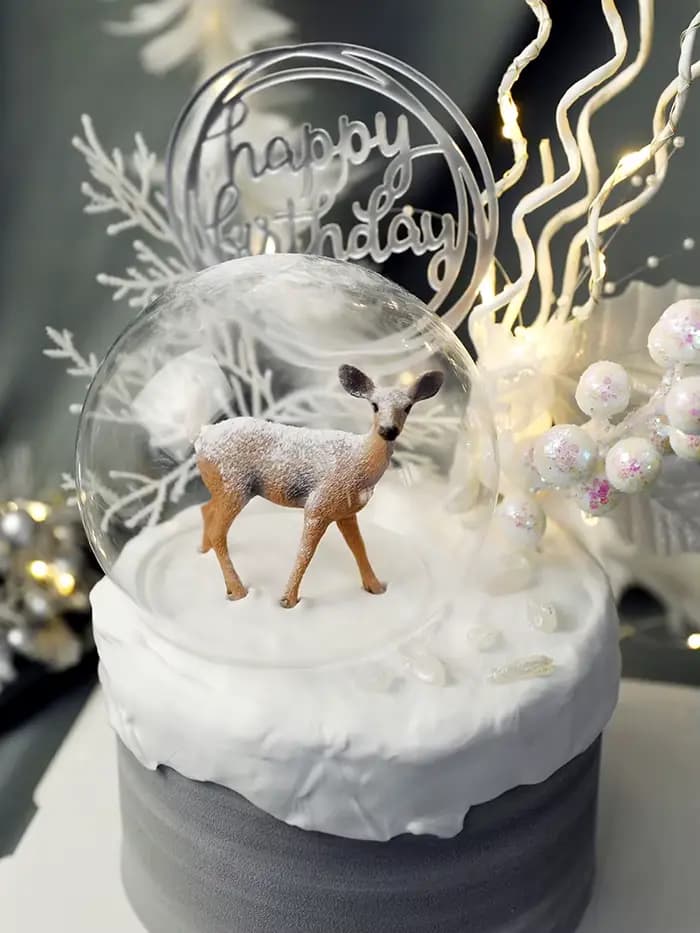 Décorations de gâteau joyeux Noël pour filles, décorations de cerf, fête d'anniversaire, baby shower, fournitures de cuisson des travailleurs, cadeaux d'amour