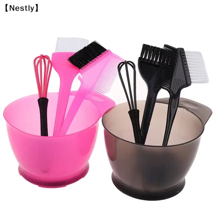 Ensemble de 5 brosses et bols pour coloration des cheveux