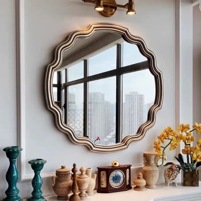 Miroir d'accent irrégulier de luxe de Style chinois