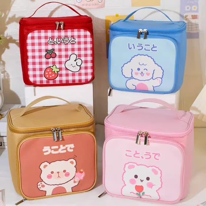 Sac de maquillage de dessin animé Kawaii