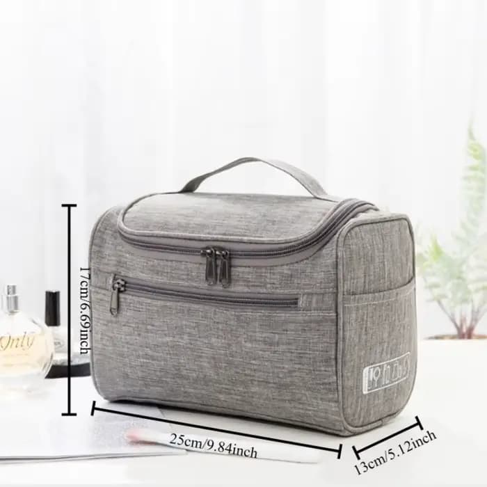 Trousse de Toilette Portable Suspendue pour Maquillage et Accessoires – Organisateur de Voyage pour Hommes et Femmes