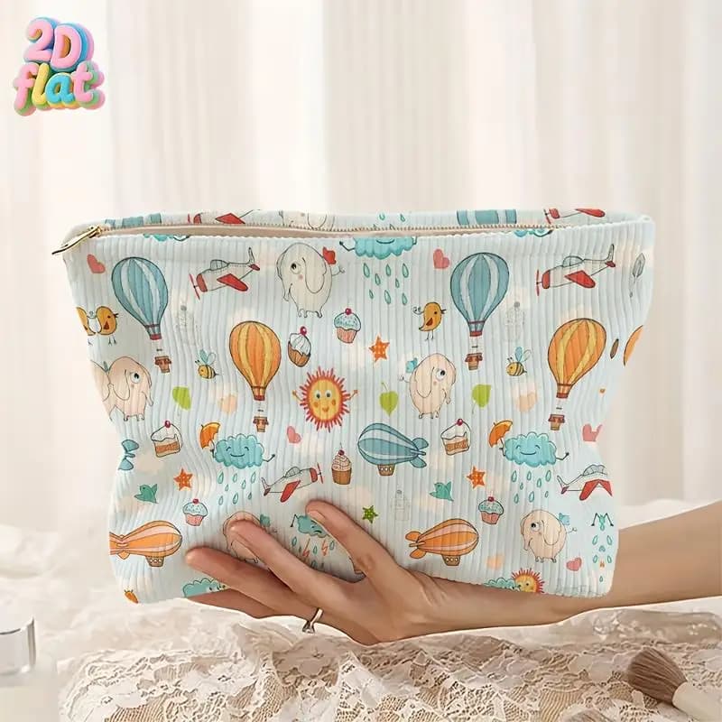 Trousse de toilette et sac à main pour le maquillage, modèle unisexe avec motif de dessin animé clas