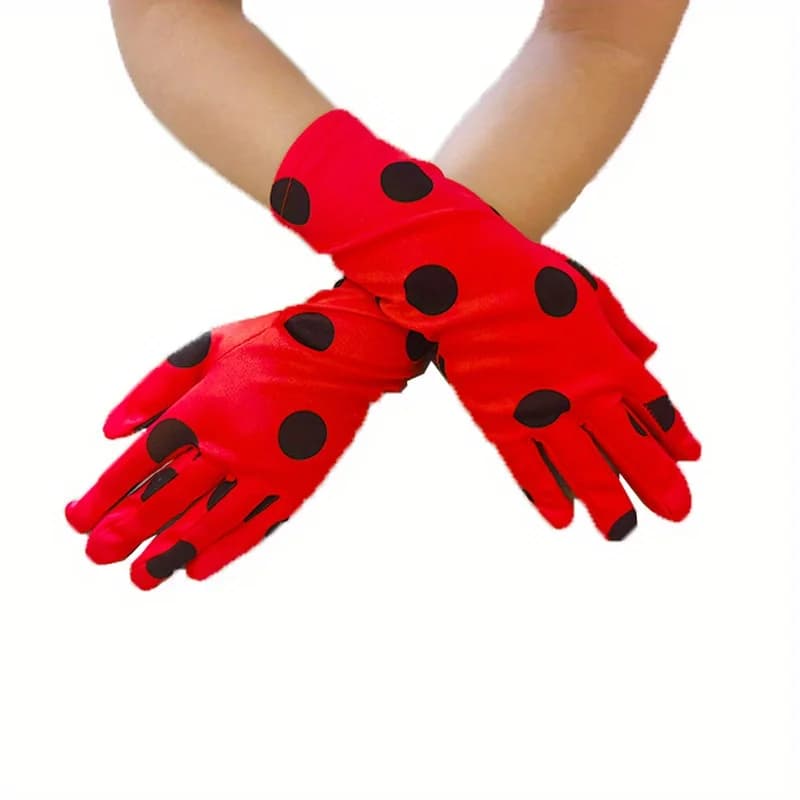 Gants extensibles à pois pour femmes, motif CÔTÉ cinelle, document solide, adaptés aux tenues d'Hall