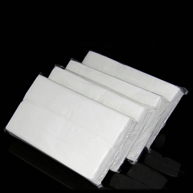 Paquet de 4 mouchoirs de voiture avec 30 feuilles de mouchoirs sur le côté par paquet pour boîte à m