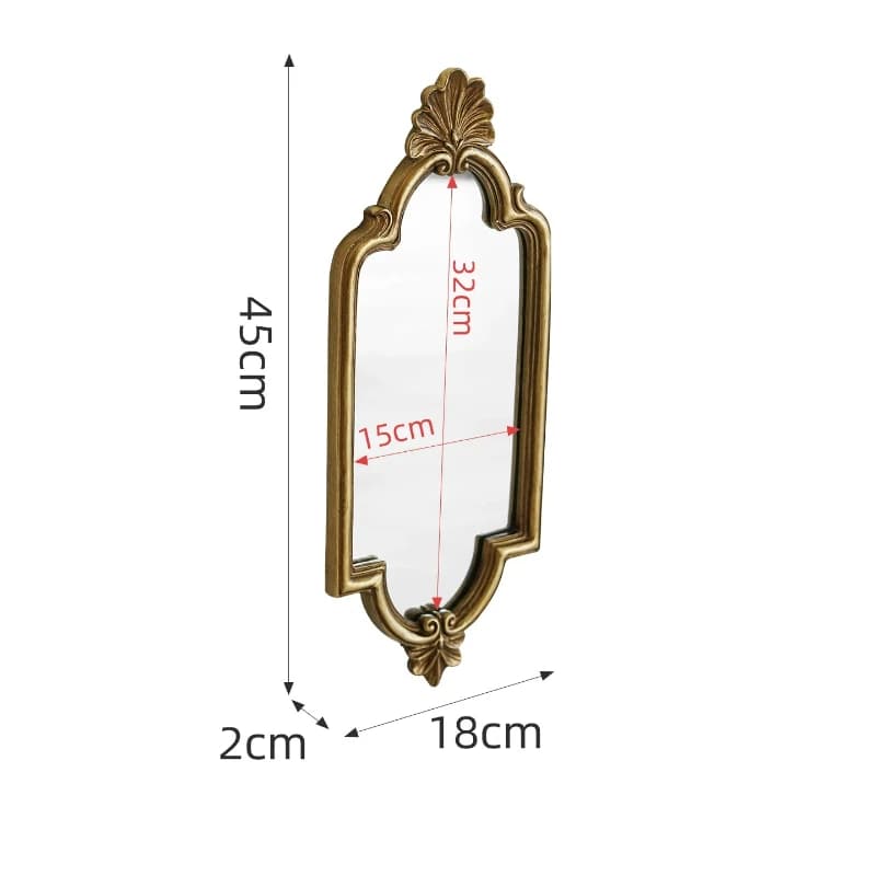 Miroir rétroplein format, miroir de salle de bain durable, miroirs muraux résistants à l'usure, rési