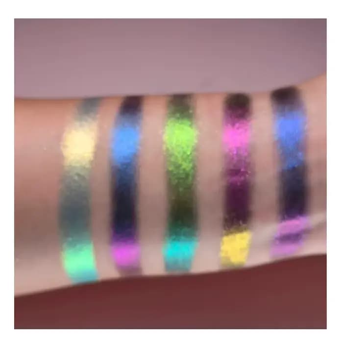 Chameleon extrême nuit cinq couleurs Palette bleu couleur caméléon fard à paupières maquillage créat