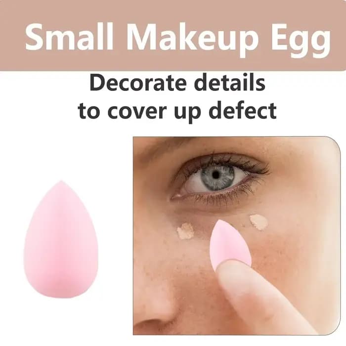 Ensemble de pinceaux et d'éponges de maquillage, bouffantes de maquillage roses, œuf de beauté, band