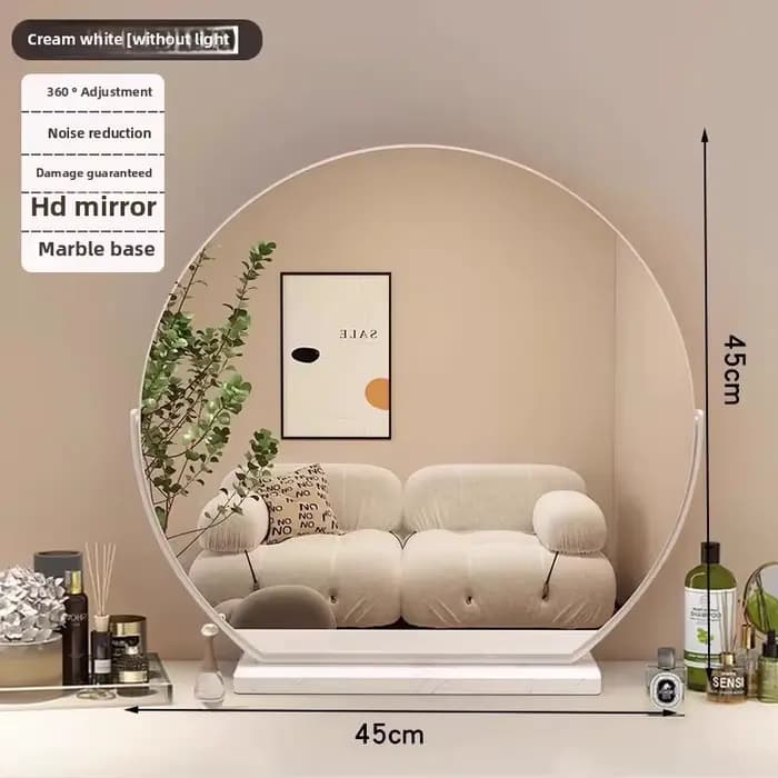 Miroir de maquillage LED intelligent pour la maison avec lampe, rotatif, style célébrité internet, d