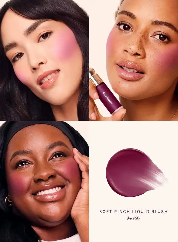 Rare Beauty Liquid Blush Shimmer Powder Blush Elastic Blush Easy-to-Blend Blush Lipstick Highlighter