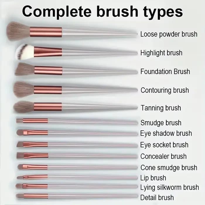 Ensemble de pinceaux de maquillage pour femme, fard à barrage, surligneur, correcteur, fard à joues,