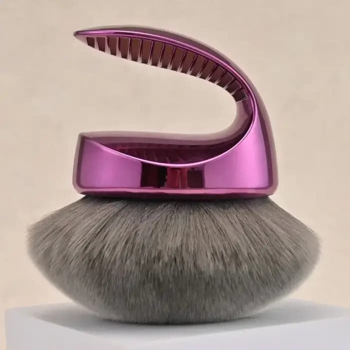 Brosse Kabuki pour mélange de beauté et flou, poils végétaliens Extra Large, brosse autobronzante, a