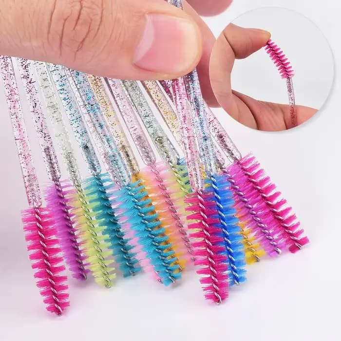 Brosses d'extension de cils, 100 pièces, baguettes de Mascara à sourcils, applicateur, bobines, bros