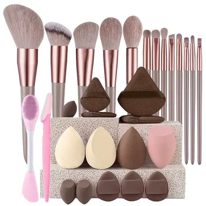 Pinceaux de maquillage 8-29 pièces Kit de maquillage professionnel femmes cosmétique pinceau à poudr