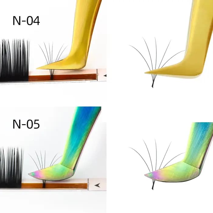 NAGARAKU pince à épiler pour Extension de cils maquillage pince précise 3D pour cils en acier inoxyd