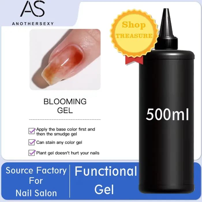 AS 500ml haute qualité Nail Art tremper UV/LED sans essuyer couche de finition Gel vernis Base mante
