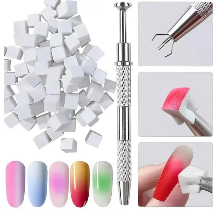 1 boîte de vernis à ongles Gel rose pêche Pat, Texture mate, colle pour tapotements d'ongles avec 1