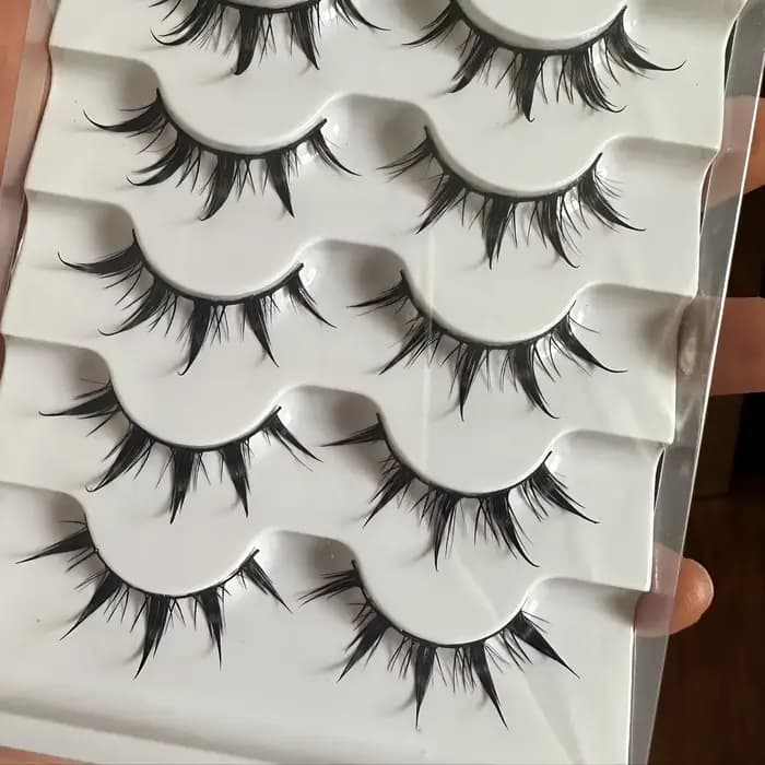Faux cils d'inspiration d'anime, 5 paires de faux cils d'oeil de dessin animé, aspect dramatique, st