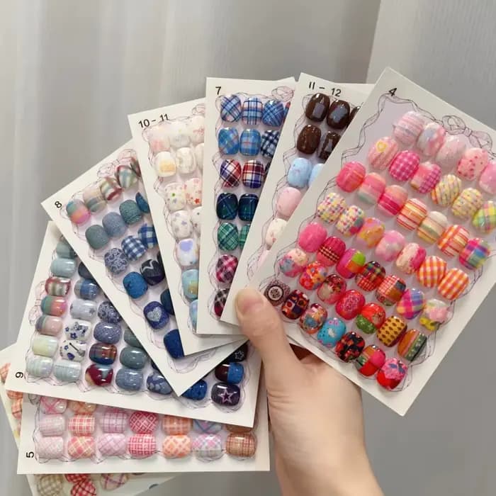10 rouleaux à carreaux mille oiseaux arc étoiles feuilles à ongles papier de transfert Nail Art auto