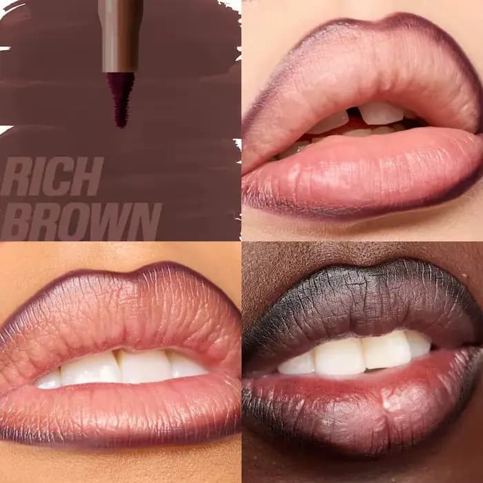 Crayon à lèvres Huda Beauty Nude Mat Imperméable Anti-transfert Rouge Cerise – Stylo Contour des Lèv