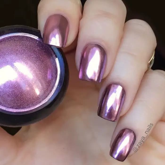 Poudre d'or et d'argent pour Nail Art, paillettes, Rose, champagne, vernis Gel UV, poussière, effet