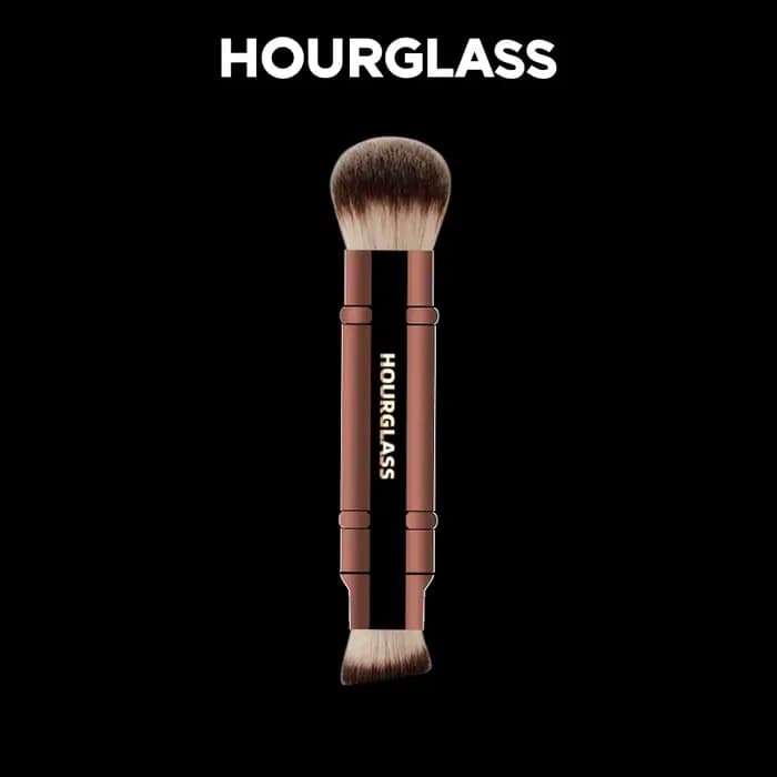 Pinceaux de maquillage multifonctionnels sablier, pinceau de fond de teint à double extrémité et pin