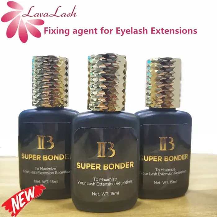 Agent fixateur IB SUPER BONDER 15ml pour extensions de cils, primer adhésif, liquide de durcissement