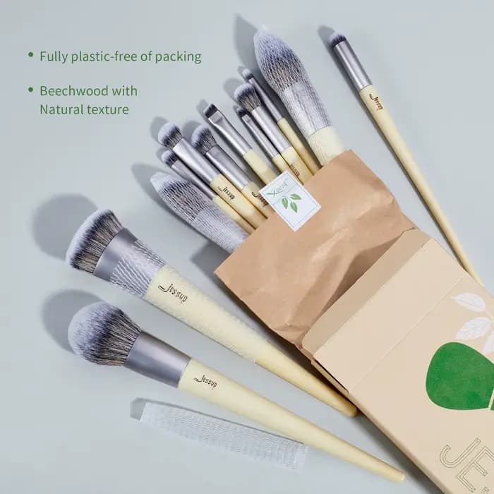 Jessup-Ensemble de pinceaux de maquillage, fond de teint en poudre synthétique de qualité supérieure