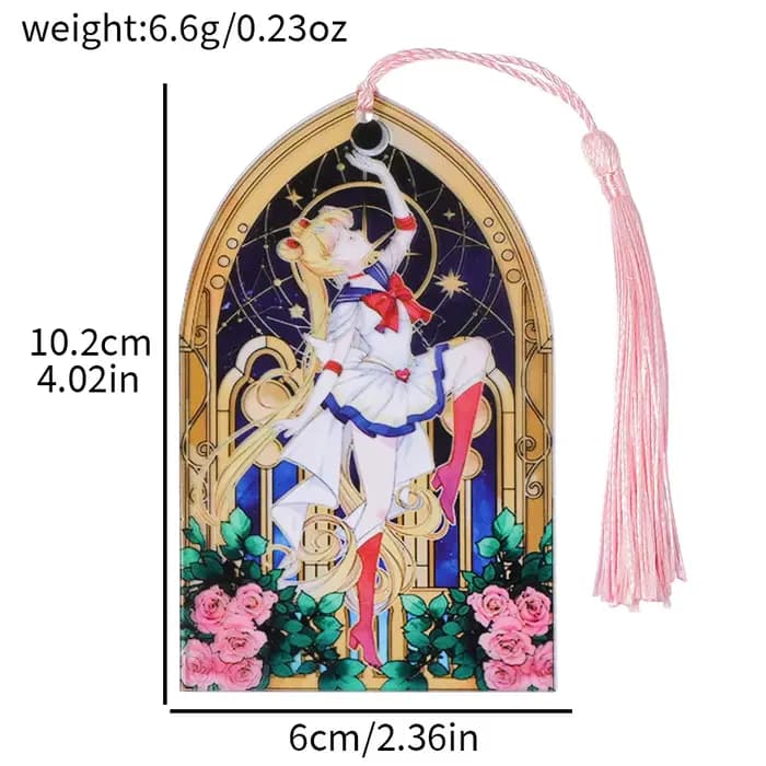 Sailor Moon – marque-page en acrylique, accessoires de livre pour passionnés d'anime, fournitures sc