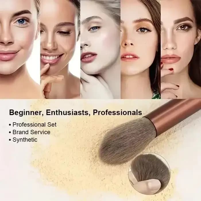 Ensemble de pinceaux de maquillage, doux et moelleux, professionnel, fond de teint cosmétique, poudr