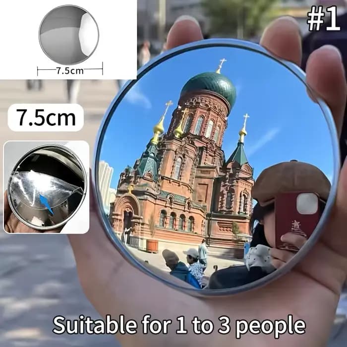 Miroir convexe rond pour voyage, miroirs de photographie pour selfies, miroir de maquillage haute dé