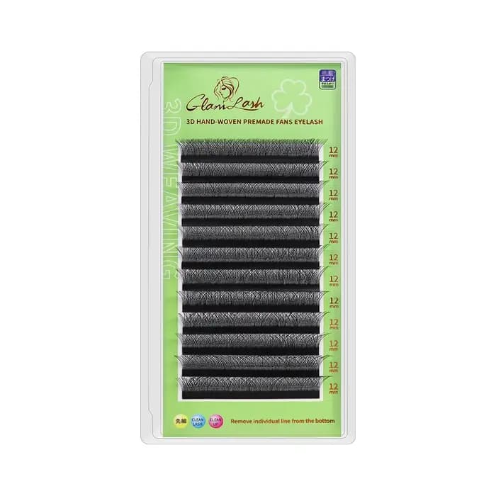 GLAMLASH L/LU/M W forme Extension de cils 3D préfabriqué Volume ventilateur cils W Style YY cils Fau