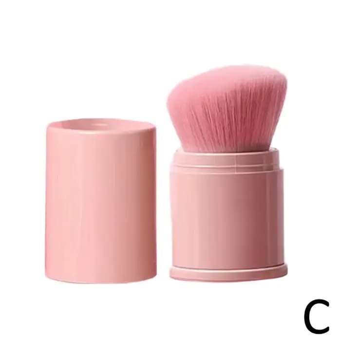 Mini brosse à Blush rétractable Portable, brosse de maquillage pour fond de teint, poudre douce et a