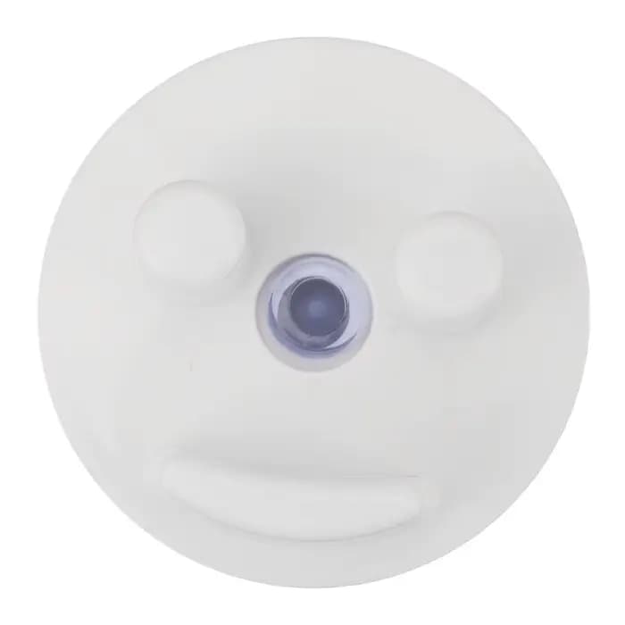 Support mural auto-drainant pour éponge de maquillage, rond, blanc, gain de place